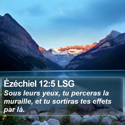 Ézéchiel 12:5 LSG Bible Verse Image
