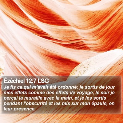 Ézéchiel 12:7 LSG Bible Verse Image