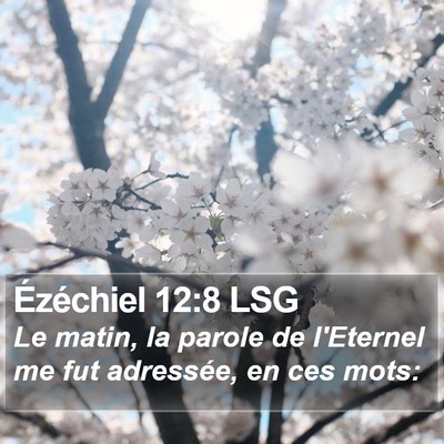 Ézéchiel 12:8 LSG Bible Verse Image