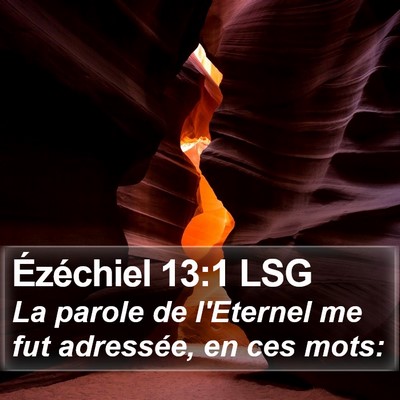 Ézéchiel 13:1 LSG Bible Verse Image