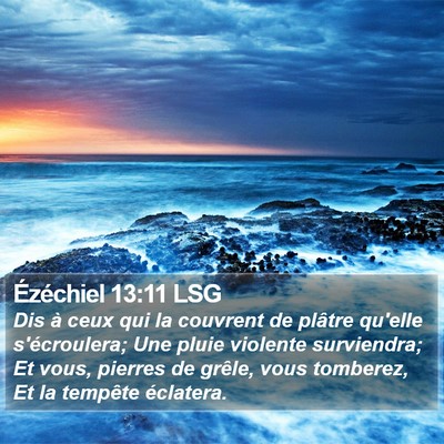 Ézéchiel 13:11 LSG Bible Verse Image