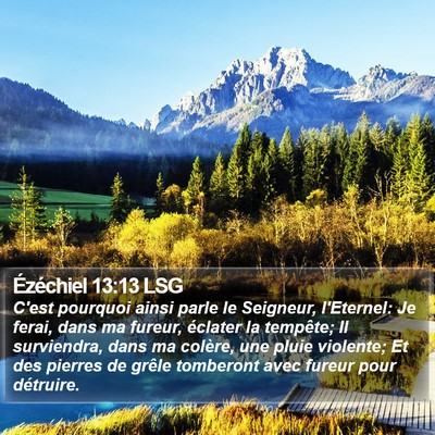 Ézéchiel 13:13 LSG Bible Verse Image