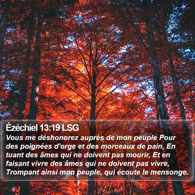 Ézéchiel 13:19 LSG Bible Verse Image