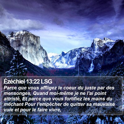 Ézéchiel 13:22 LSG Bible Verse Image