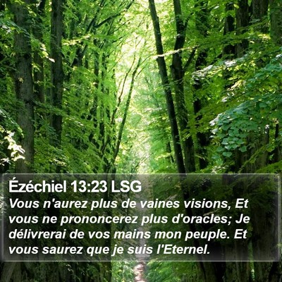 Ézéchiel 13:23 LSG Bible Verse Image