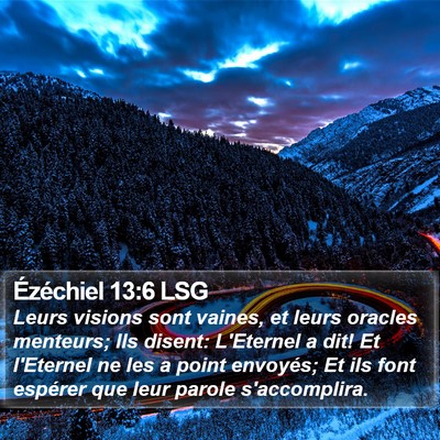 Ézéchiel 13:6 LSG Bible Verse Image