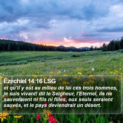 Ézéchiel 14:16 LSG Bible Verse Image