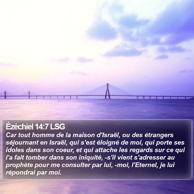 Ézéchiel 14:7 LSG Bible Verse Image