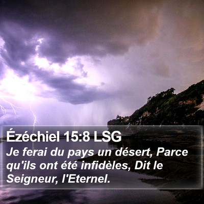 Ézéchiel 15:8 LSG Bible Verse Image
