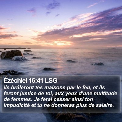 Ézéchiel 16:41 LSG Bible Verse Image