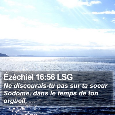 Ézéchiel 16:56 LSG Bible Verse Image
