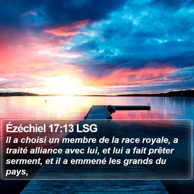 Ézéchiel 17:13 LSG Bible Verse Image