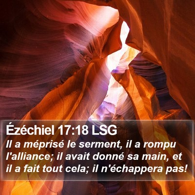 Ézéchiel 17:18 LSG Bible Verse Image