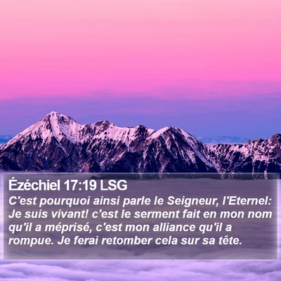 Ézéchiel 17:19 LSG Bible Verse Image