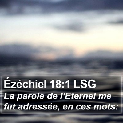 Ézéchiel 18:1 LSG Bible Verse Image