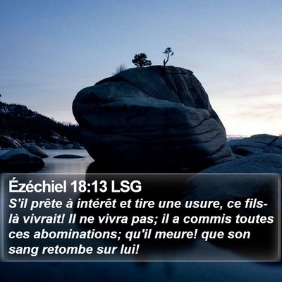 Ézéchiel 18:13 LSG Bible Verse Image