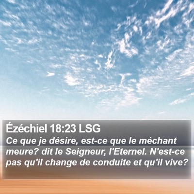 Ézéchiel 18:23 LSG Bible Verse Image