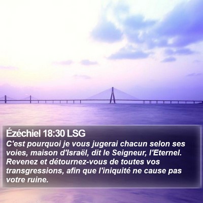 Ézéchiel 18:30 LSG Bible Verse Image