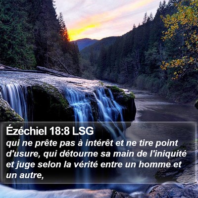 Ézéchiel 18:8 LSG Bible Verse Image