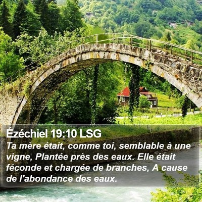 Ézéchiel 19:10 LSG Bible Verse Image