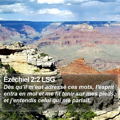 Ézéchiel 2:2 LSG Bible Verse Image