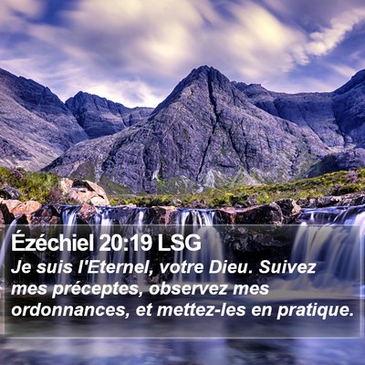 Ézéchiel 20:19 LSG Bible Verse Image