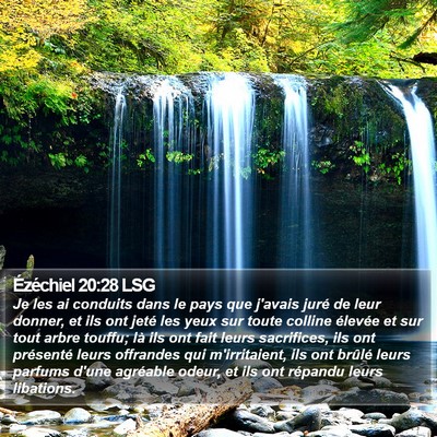 Ézéchiel 20:28 LSG Bible Verse Image