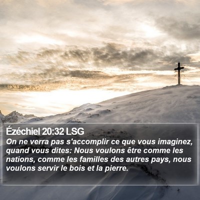 Ézéchiel 20:32 LSG Bible Verse Image