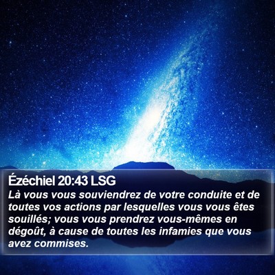 Ézéchiel 20:43 LSG Bible Verse Image