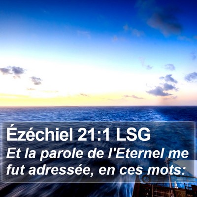 Ézéchiel 21:1 LSG Bible Verse Image