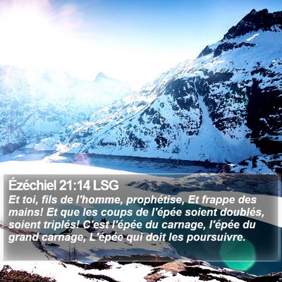 Ézéchiel 21:14 LSG Bible Verse Image