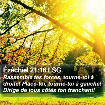 Ézéchiel 21:16 LSG Bible Verse Image