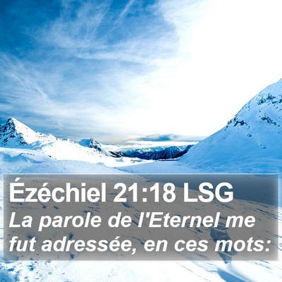 Ézéchiel 21:18 LSG Bible Verse Image