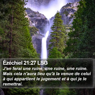 Ézéchiel 21:27 LSG Bible Verse Image