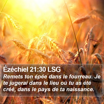 Ézéchiel 21:30 LSG Bible Verse Image