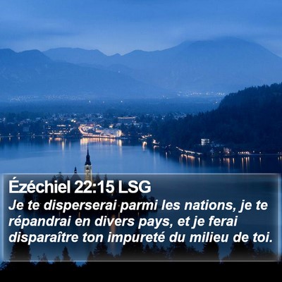 Ézéchiel 22:15 LSG Bible Verse Image