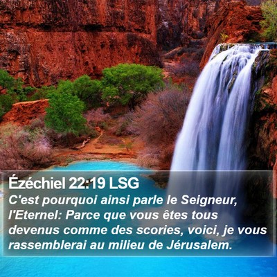 Ézéchiel 22:19 LSG Bible Verse Image