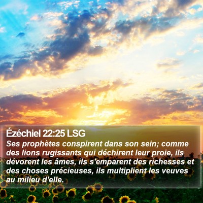 Ézéchiel 22:25 LSG Bible Verse Image