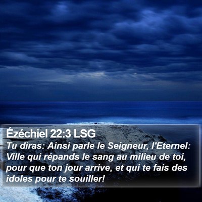 Ézéchiel 22:3 LSG Bible Verse Image