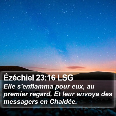Ézéchiel 23:16 LSG Bible Verse Image