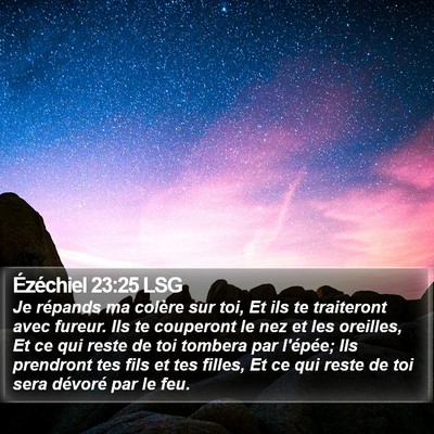 Ézéchiel 23:25 LSG Bible Verse Image