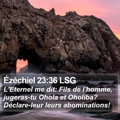 Ézéchiel 23:36 LSG Bible Verse Image