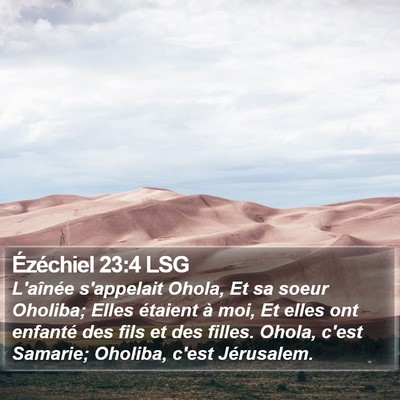 Ézéchiel 23:4 LSG Bible Verse Image
