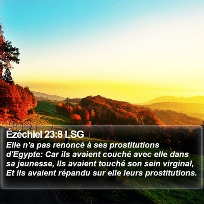 Ézéchiel 23:8 LSG Bible Verse Image
