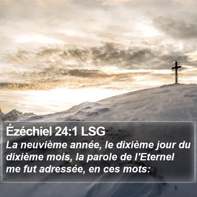 Ézéchiel 24:1 LSG Bible Verse Image
