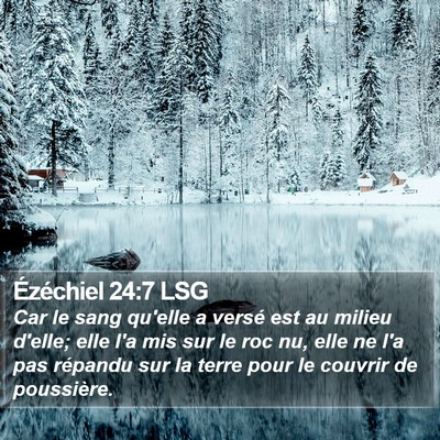 Ézéchiel 24:7 LSG Bible Verse Image