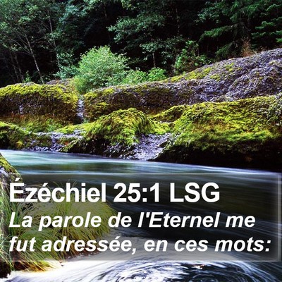 Ézéchiel 25:1 LSG Bible Verse Image