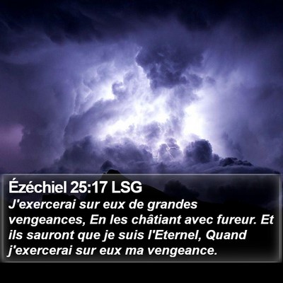 Ézéchiel 25:17 LSG Bible Verse Image