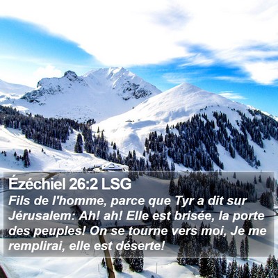 Ézéchiel 26:2 LSG Bible Verse Image