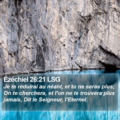 Ézéchiel 26:21 LSG Bible Verse Image